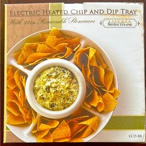 Electric heated chip and dip tray - brand new in box